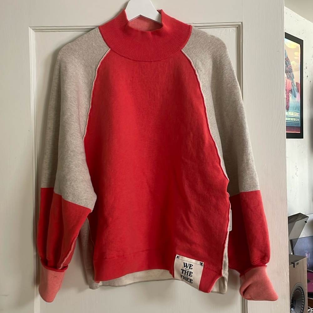 We The Free Dayton Pullover in Cherry Almond Color